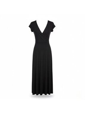 open lace back dress Draped Pleated Maxi Dress Cocoa / Xs main image 0
